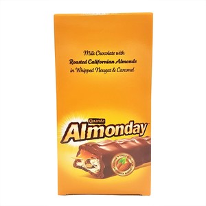 Almonday Milk Chocolate with Roasted Almonds 35g x 12 Pieces