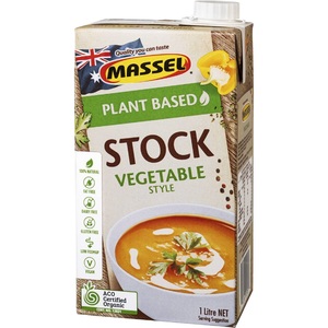 Massel Liquid Plant Based Stock Vegetable Style 1Litre