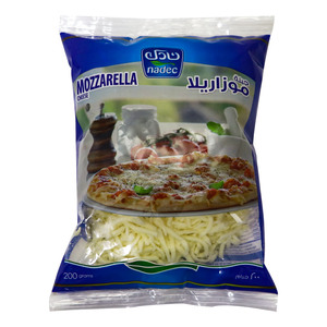 Nadec Shredded Mozzarella Cheese 200g