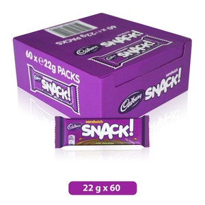 Cadbury Snack Milk Chocolate Sandwich 60 x 22g