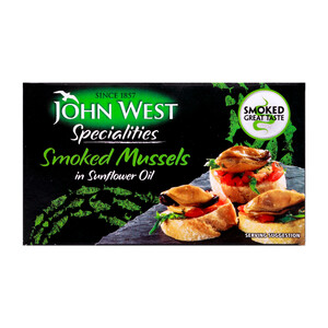 John West Smoked Mussels In Sunflower Oil 85g