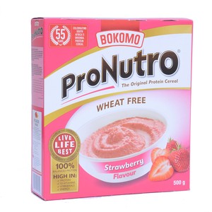 Bokomo ProNutro Strawberry Cereal Wheat Free 500g