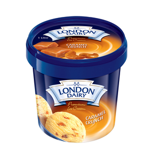 London Dairy Caramel Crunch Ice Cream 1Litre