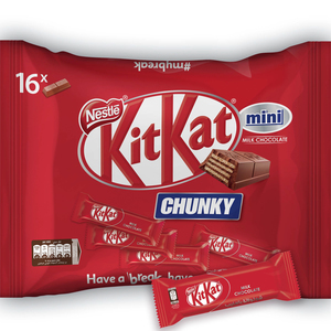 Nestle Kitkat 2 Finger Chunky Mini Milk Chocolate Wafers 250g