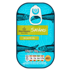 Morrisons Sardines In Olive Oil 120g