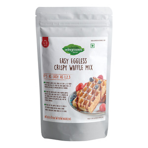 Wingreens Farms Easy Eggless Crispy Waffle Mix 300g