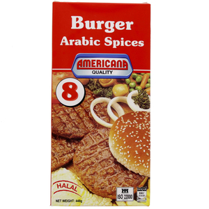 Americana Beef Burger 8 Pcs Arabic Spices 448g